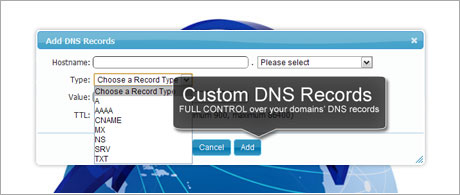 Custom DNS Records Custom DNS Records